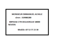 MONSIEUR EMMANUEL ACHILLE 0753772330