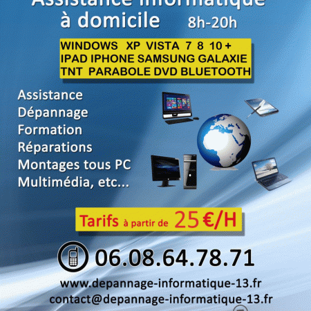 Velaux Dépannage Rapide Informatique Domicile 06 08 64 78 71