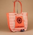 Grand sac de plage orange 45 cm