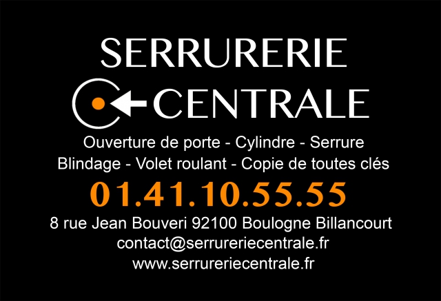 SERRURERIE CENTRALE - Quincaillerie à Boulogne-Billancourt (92100) -  Adresse et téléphone sur l'annuaire Hoodspot