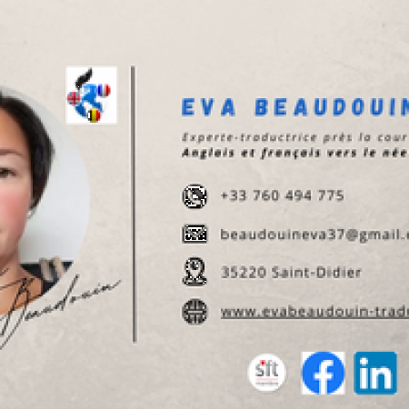 Eva Beaudouin Traductions, Ei
