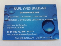 Sarl BAUBANT Yves 