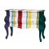 Commode baroque - rayures multicolores