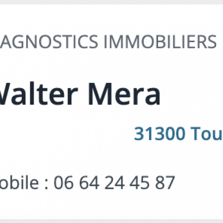 Walter Mera Diagnostic Immobilier