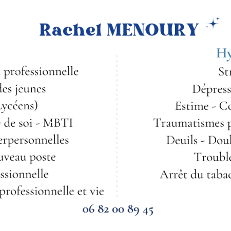 Rachel Menoury Thérapeute Coach Vendée