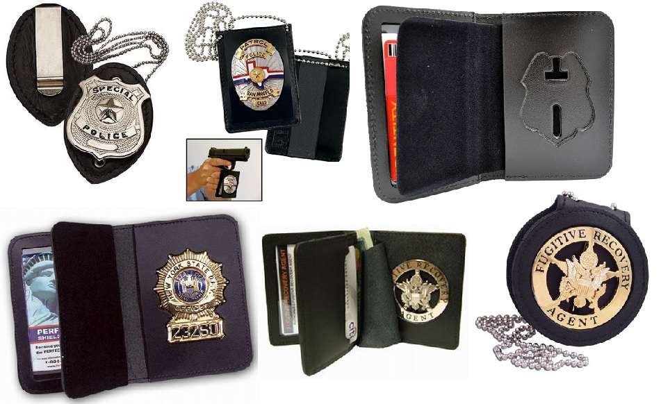 Leather Neck Chain Badge Holder Wallet, Neck Wallet